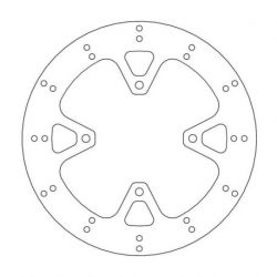 BRAKE ROTOR FIXED HALO ROUND NATURAL