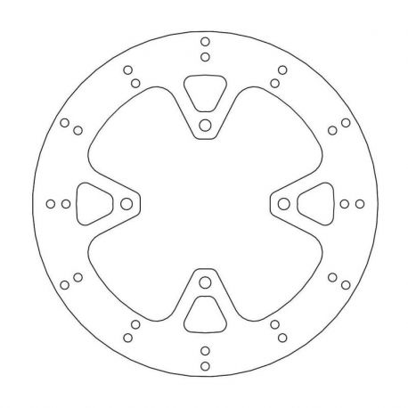 BRAKE ROTOR FIXED HALO ROUND NATURAL