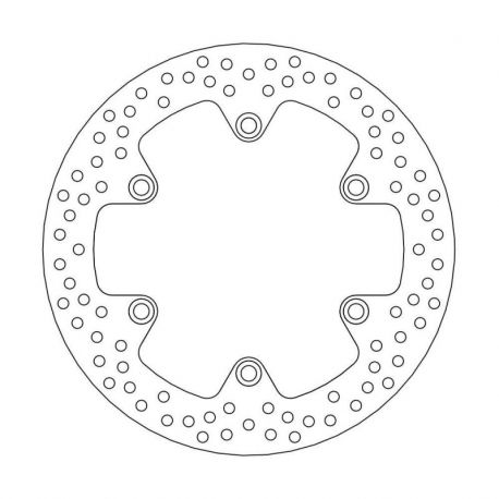 BRAKE ROTOR FIXED HALO ROUND NATURAL