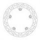 BRAKE ROTOR FLOATING HALO ROUND NATURAL