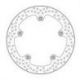 BRAKE ROTOR FLOATING HALO ROUND NATURAL