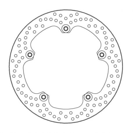 BRAKE ROTOR FLOATING HALO ROUND NATURAL