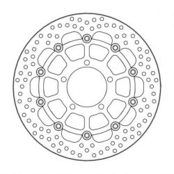 BRAKE ROTOR FLOATING HALO ROUND BLACK