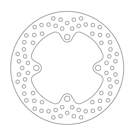 BRAKE ROTOR FIXED HALO ROUND NATURAL