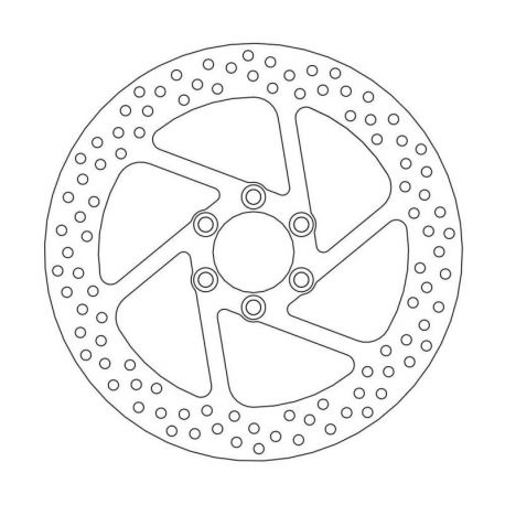 BRAKE ROTOR FIXED HALO ROUND NATURAL