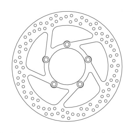 BRAKE ROTOR FIXED HALO ROUND NATURAL