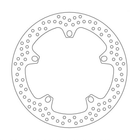 BRAKE ROTOR FIXED HALO ROUND NATURAL