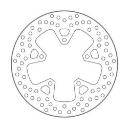 BRAKE ROTOR FIXED HALO ROUND NATURAL