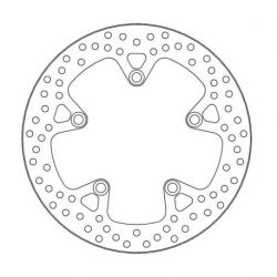 BRAKE ROTOR FIXED HALO ROUND NATURAL