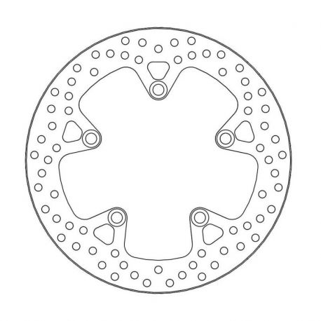 BRAKE ROTOR FIXED HALO ROUND NATURAL