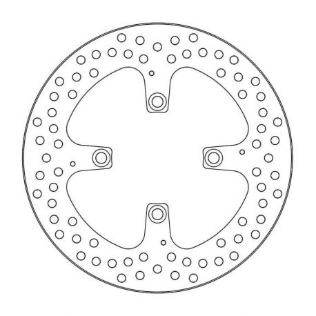 BRAKE ROTOR FIXED HALO ROUND NATURAL