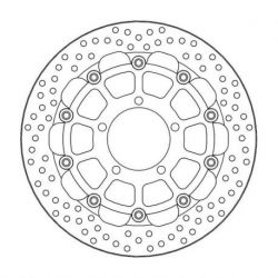 BRAKE ROTOR FLOATING HALO ROUND BLACK