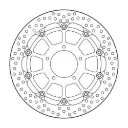 BRAKE ROTOR FLOATING HALO ROUND BLACK