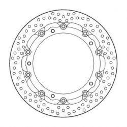 BRAKE ROTOR FLOATING HALO ROUND BLACK