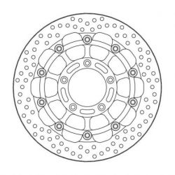 BRAKE ROTOR FLOATING HALO ROUND BLACK