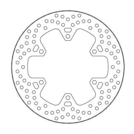 BRAKE ROTOR FIXED HALO ROUND NATURAL