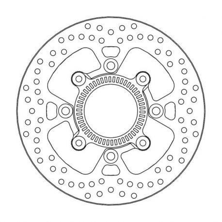 BRAKE ROTOR FIXED HALO ROUND NATURAL