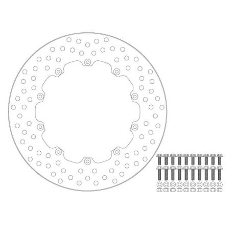 BRAKE ROTOR FLOATING HALO ROUND NATURAL