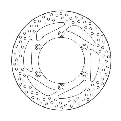 BRAKE ROTOR FIXED HALO ROUND NATURAL