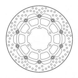 BRAKE ROTOR FLOATING HALO ROUND BLACK