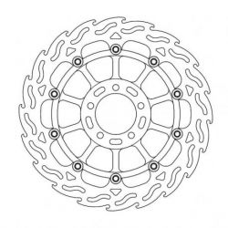 BRAKE ROTOR FLOATING FLAME BLACK