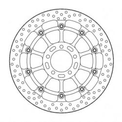 BRAKE ROTOR FLOATING HALO ROUND BLACK