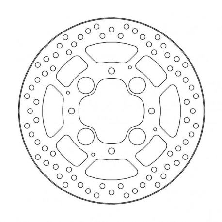 BRAKE ROTOR FIXED HALO ROUND REAR