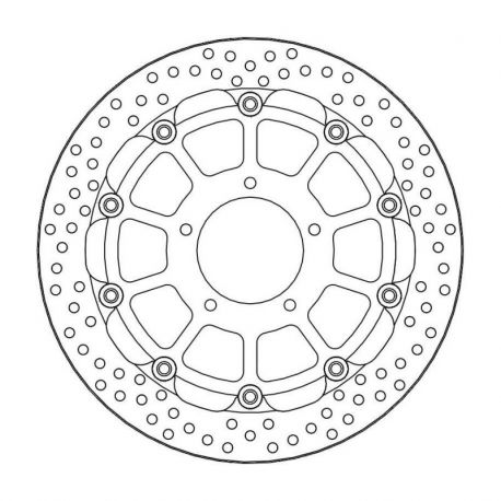 BRAKE ROTOR FLOATING HALO RACING ROUND