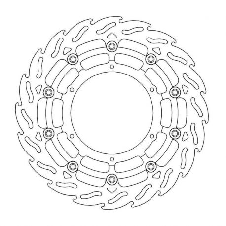 BRAKE ROTOR FLOATING FLAME RACING