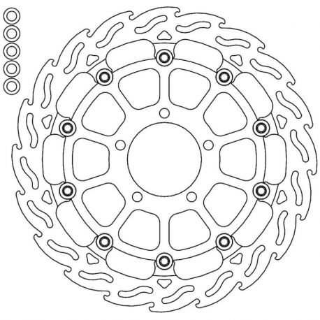 BRAKE ROTOR FLOATING FLAME