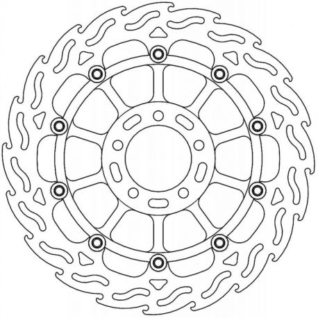 BRAKE ROTOR FLOATING FLAME