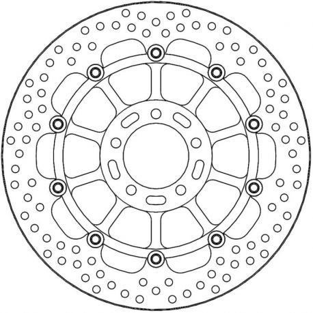 BRAKE ROTOR FLOATING HALO ROUND