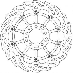 BRAKE ROTOR FLOATING FLAME RACING