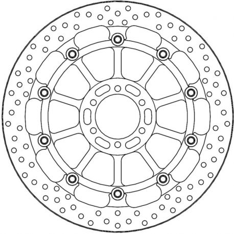 BRAKE ROTOR FLOATING HALO RACING ROUND