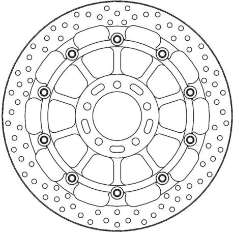 BRAKE ROTOR FLOATING HALO RACING ROUND