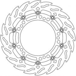 BRAKE ROTOR FLOATING FLAME RACING