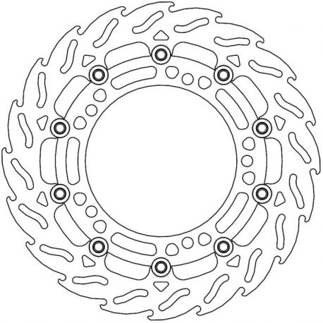 BRAKE ROTOR FLOATING FLAME RACING