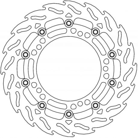 BRAKE ROTOR FLOATING FLAME RACING