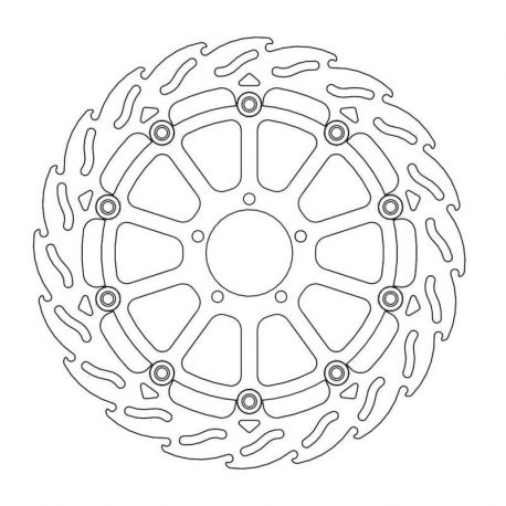 BRAKE ROTOR FLOATING FLAME FR L