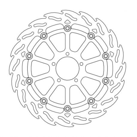 BRAKE ROTOR FLOATING FLAME FR R