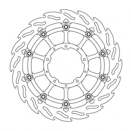 BRAKE ROTOR FLOATING FLAME FR R