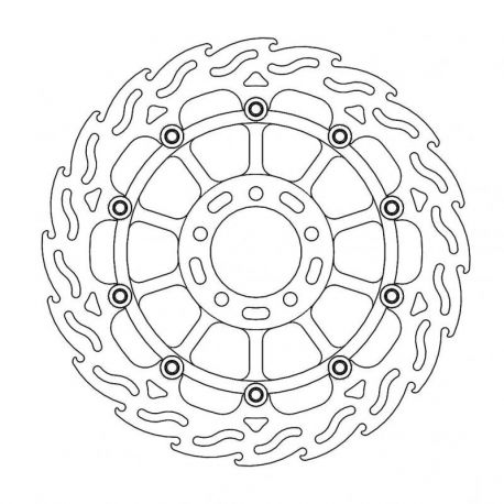 BRAKE ROTOR FLOATING FLAME FR L