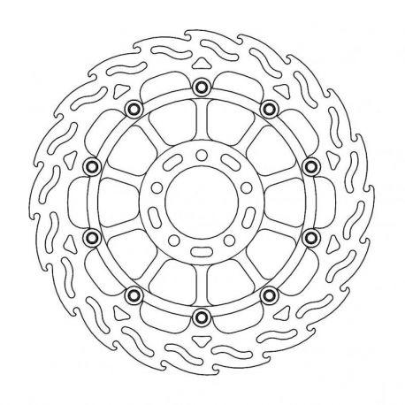 BRAKE ROTOR FLOATING FLAME FR R