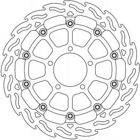 BRAKE ROTOR FLOATING FLAME FR R SBK