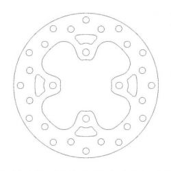 BRAKE ROTOR FIXED HALO ROUND NATURAL