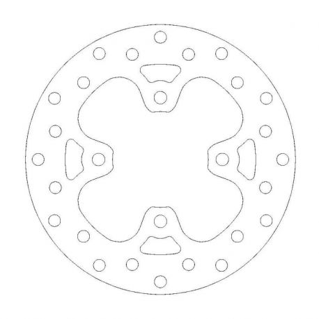 BRAKE ROTOR FIXED HALO ROUND NATURAL