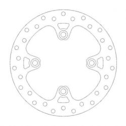 BRAKE ROTOR FIXED HALO ROUND NATURAL