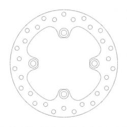 BRAKE ROTOR FIXED HALO ROUND NATURAL