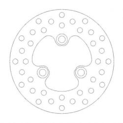 BRAKE ROTOR FIXED HALO ROUND NATURAL