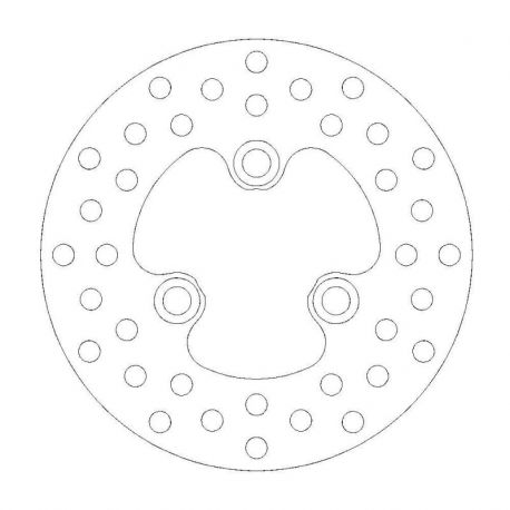 BRAKE ROTOR FIXED HALO ROUND NATURAL